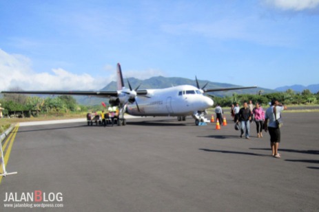 Pesawat Trans Nusa sukses mendarat di Larantuka